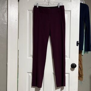 LOFT Rich Plum Straight Leg Pants